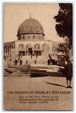 c1910 Holy Places of Mohammedan Faith The Mosque of Omar at Jerusalem Postcard picture