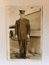 AWESOME ORIGINAL VINTAGE🇺🇸MILITARY MAN IN UNIFORM🇺🇸 WW1-WW2🇺🇸LQQK picture