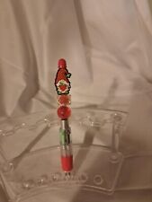 Handmade Beaded Pen- Strawberry Gnome  picture