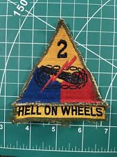 WWII 2nd Armored Division Patch with Tab German Made picture