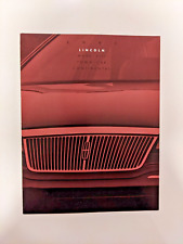 1993 Lincoln Catalog Brochure Continental Town Car, Mark VIII Excellent Original picture