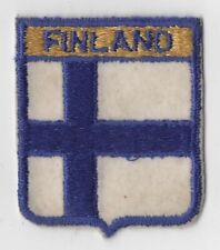 Finland Flag Shield Patch BLU Bdr. [5D-950] picture