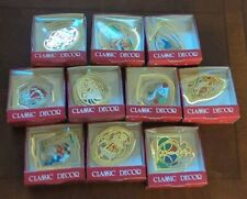 Vintage International Silver Lot Of 10 Days Of Christmas Spinner Ornament Set  picture