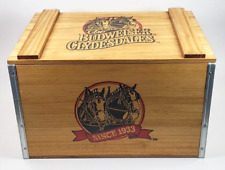 The Budweiser Clydesdales Wood Storage Crate Box Collectible by Vintage Editions picture