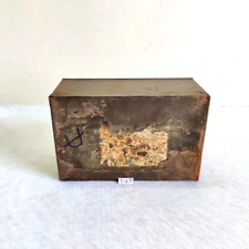 1930 Vintage Old Advertising Tin Box Rusted Decorative Collectible T691 picture
