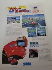 Flyer  SEGA  VIRTUA RACING   Arcade Video Game advertisement original see pic picture
