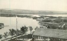 Ogallala Nebraska 1920s RPPC Photo Postcard Lake Birdseye 21-14289 picture