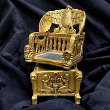 Rare Ancient Egyptian Antiques BC Throne King Tutankhamun Pharaonic Statue BC picture