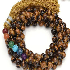 1pcs Tiger Eye 7 Chakras 108 Buddha Beads Bracelet Necklace Elegant Yoga picture