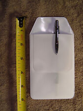 Free Ship 1 PCS White Pocket Protector for Pen Leaks Heavy Duty Pen Holder Pouch picture