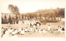 H84/ Kennebec Camp Maine RPPC Postcard c1930s Campers Horse Parade42 picture