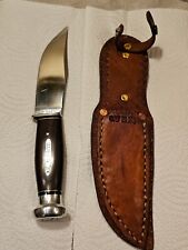 Rare 1930's Henry Sears & Co Hunting KNIFE w/sheath. Made by Queen. NICE  picture