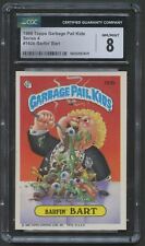 1986 TOPPS GARBAGE PAIL KIDS BARFIN BART #162B CGC 8 picture