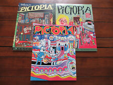 Pictopia Comic Anthologies #2, 3 & 4 - Fantagraphics - lot of 3 picture