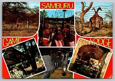 Samburu Game Lodge-Gateway to Northern Kenya-A Block Hotel-VTG Postcard-Africa picture