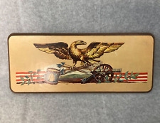 Vintage Woodcraftery Eagle Rectangle Wall Plaque Americana Federalist picture