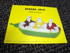 Circa 1961 Dairy Queen, DQ Celluloid Lighted Sign Insert, Banana Split picture
