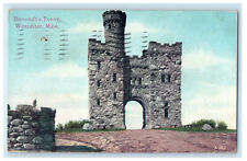 1911 Bancroft's Tower, Worcester, Massachusetts MA Posted Antique Postcard picture
