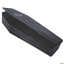 Halloween 60inch POP-UP Black RIP Life Size COFFIN Haunted House Prop Decoration picture