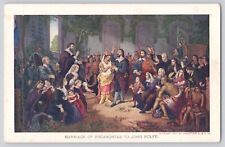 Postcard Jamestown Exposition Expo 1907 Pocahontas Marriage John Rolfe Antique picture