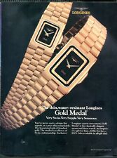 Longines Gold Medal Watch Magazine Print Advertisement Original 1985 picture
