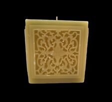 Bombay Square Pillar Candle Single Wick 5” x 5” x 5” UNBURNED Celtic Design  picture