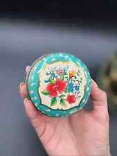 Beautiful Vintage Tin Floral Container Daher England Round Lid picture