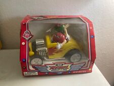 M&M's REBEL WITHOUT A CLUE YELLOW HOT ROD CAR CANDY DISPENSER W/ BOX picture