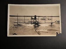 Mint Postcard RPPC Plane Aircraft USA Seaplane Landing Beach Ocean Shore picture