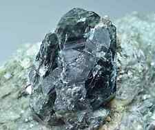 Unique Dravite Tourmaline Crystal Specimen with Sapphire On Mica Matrix 292 Gram picture