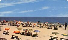 Afternoon Swim Generic Beach Scene Chrome Postcard c1960s picture