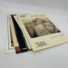 VTG 1970's Lot Of 13 Assorted Brand Cross-Stitch Sampler Designs Folders picture