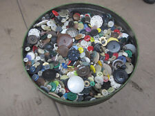Vintage Buttons Mixed almost 3 lb  Plastic Sewing Crafts Mop Mother Of Pearl Old picture