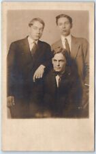 Postcard - Three Men Vintage Picture picture