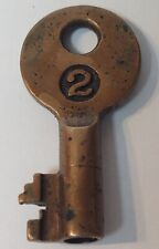 🔥 Rare Antique Wabash Railroad Lock #2 Tool House Obsolete 100 Years Old picture