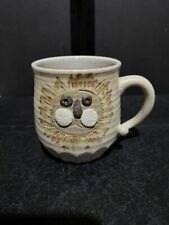 Vtg Studio Takahashi Pottery mug San Francisco Lion 3D coffee mug Double Sided picture