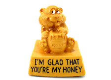 W&Berry Co Figurine IM GLAD THAT YOURE MY HONEY #7519 Vintage 1974 USA picture