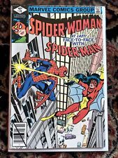 Spider-Woman #20 1979 (FN+/VFsmall stain) 1st meeting with Spider-Man Bronze Age picture
