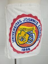 Vtg 1940s 1950s John Carroll University Santa Anita Cotton Terry Towel Wrap M picture