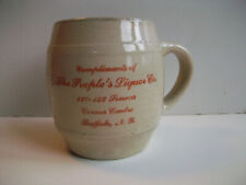 Antique Vintage People's Liquor Co Buffalo NY pre prohibition stoneware beer mug picture