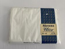 Stevens Utica Full Flat Sheet Fine Muslin Delta Finish Sealed NOS 1123 picture