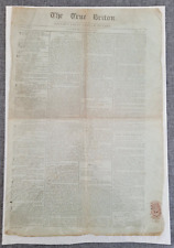THE TRUE BRITON ORIGINAL FRENCH REVOLUTUION PRINCE ORANGE NEWSPAPER 1795 7TH FEB picture