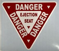 Humorous Aircraft 'Ejection Seat' Warning Decal, Unique Jet Aviation DEC-0130-SM picture