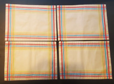 Set of 4 Fiestaware Homer Laughlin Kitchen Placemats Colorful Border Stripes picture