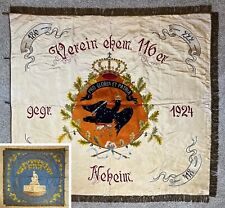WW1 Imperial German Prussia Bavarian 116th Infantry Regiment Veteran Banner Flag picture