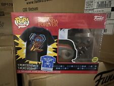 Funko Marvel Black Panther Wakanda Forever Ironheart POP And Shirt Large Set NEW picture