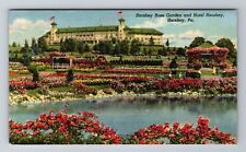Hershey PA-Pennsylvania, Hershey Rose Garden, Antique, Vintage c1943 Postcard picture