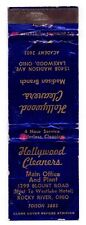 c1940s Hollywood Cleaners Rocky River Lakewood Ohio OH Vintage Matchbook Cover picture