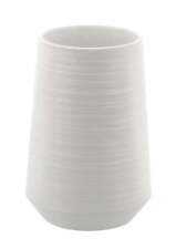 7-inch ribbed white porcelain vase, beautiful and elegant, enhances the grade picture