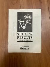Vintage October 2000 AQHA Horse Show Results Booklet Quarter Horse Equestrian picture